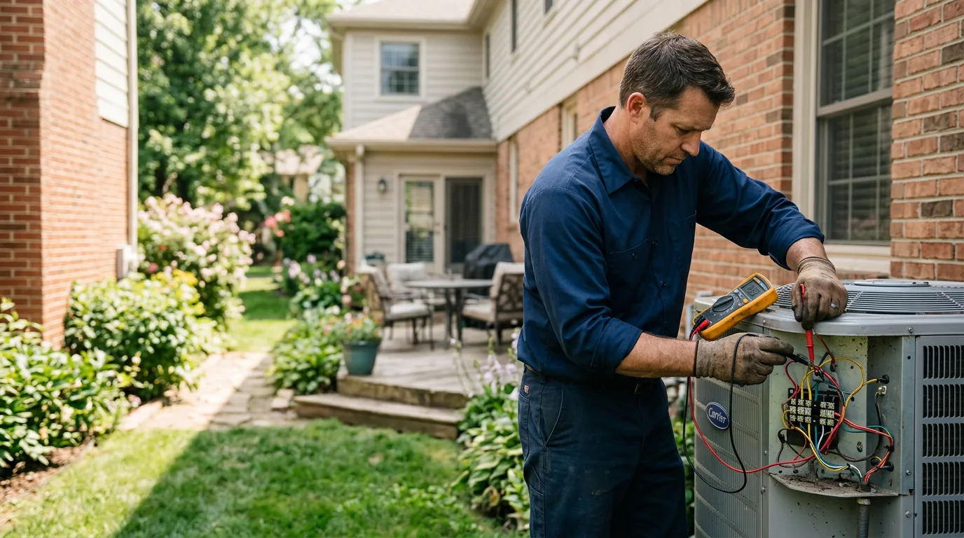 HVAC technician working near Ballinger, TX